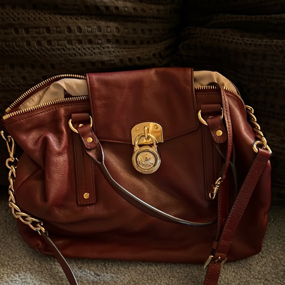 Burgundy Michael kors bag